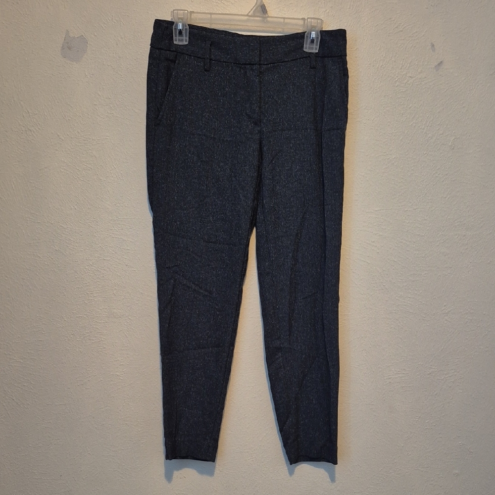 LOFT Marisa Charcoal Textured Pants